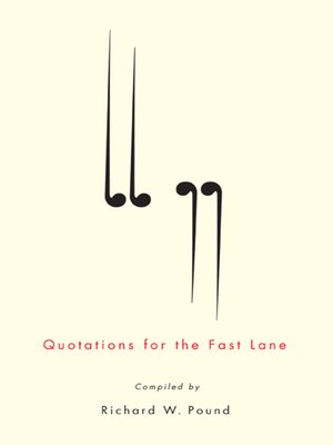 cover image of Quotations for the Fast Lane